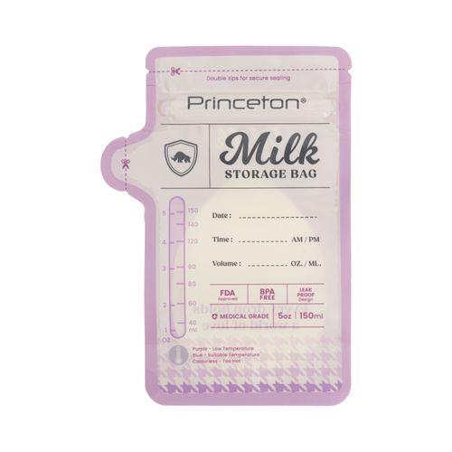 Double Zipper Lock Breast Milk Storage Bag with Thermal Sensor 5oz (2 boxes)